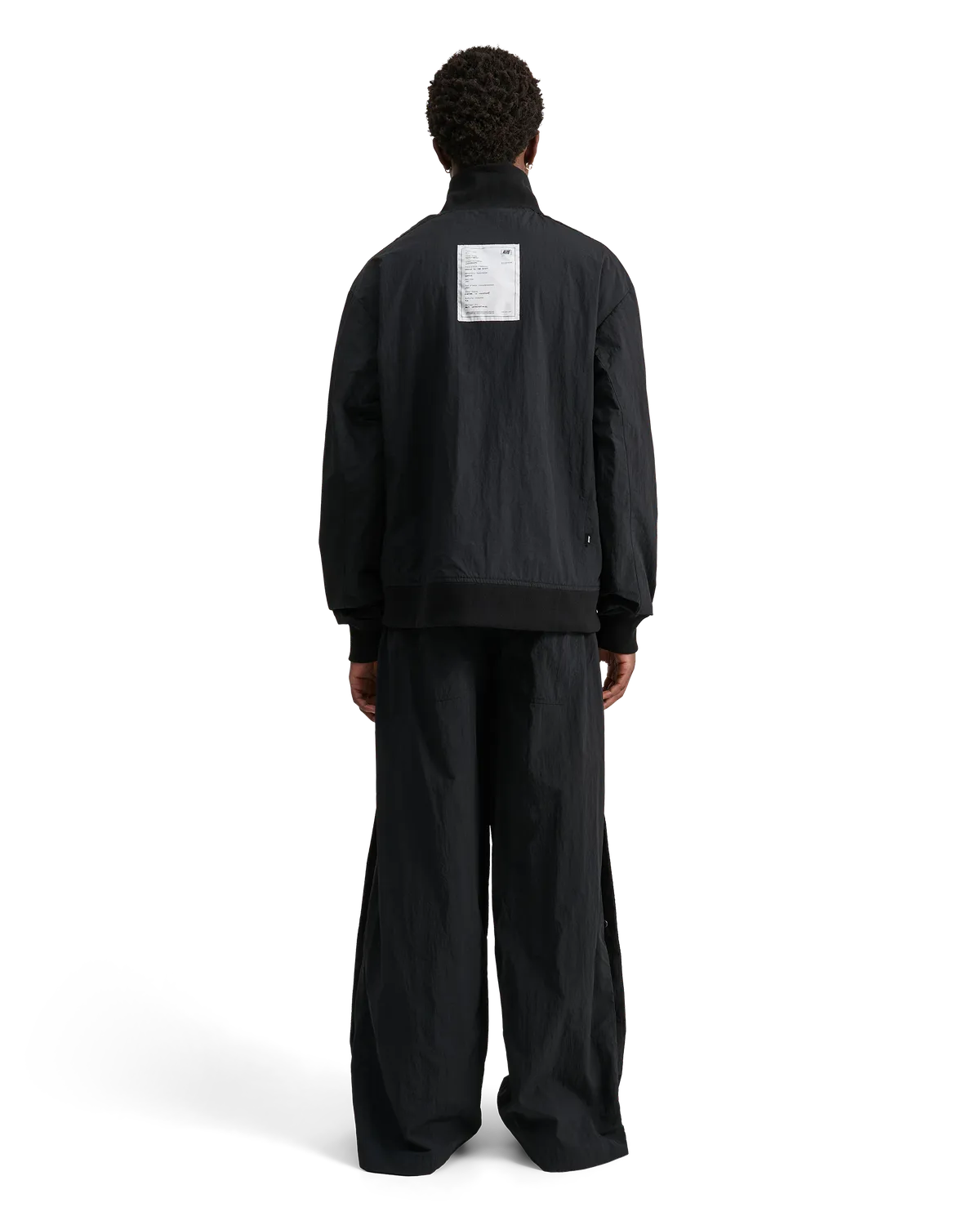 Alis Abbate løs track top sort nylon