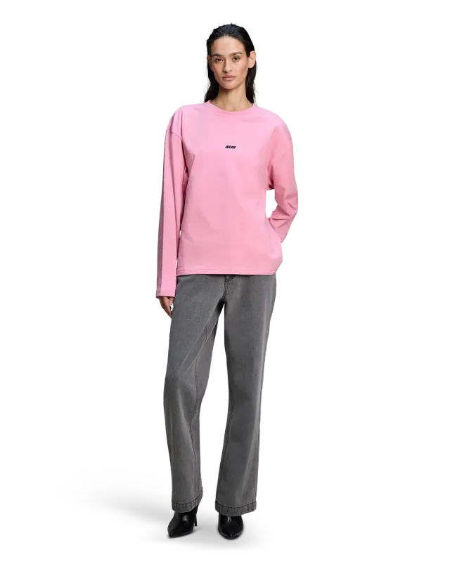 Alis Joshua langærmet t-shirt Pink regular fit