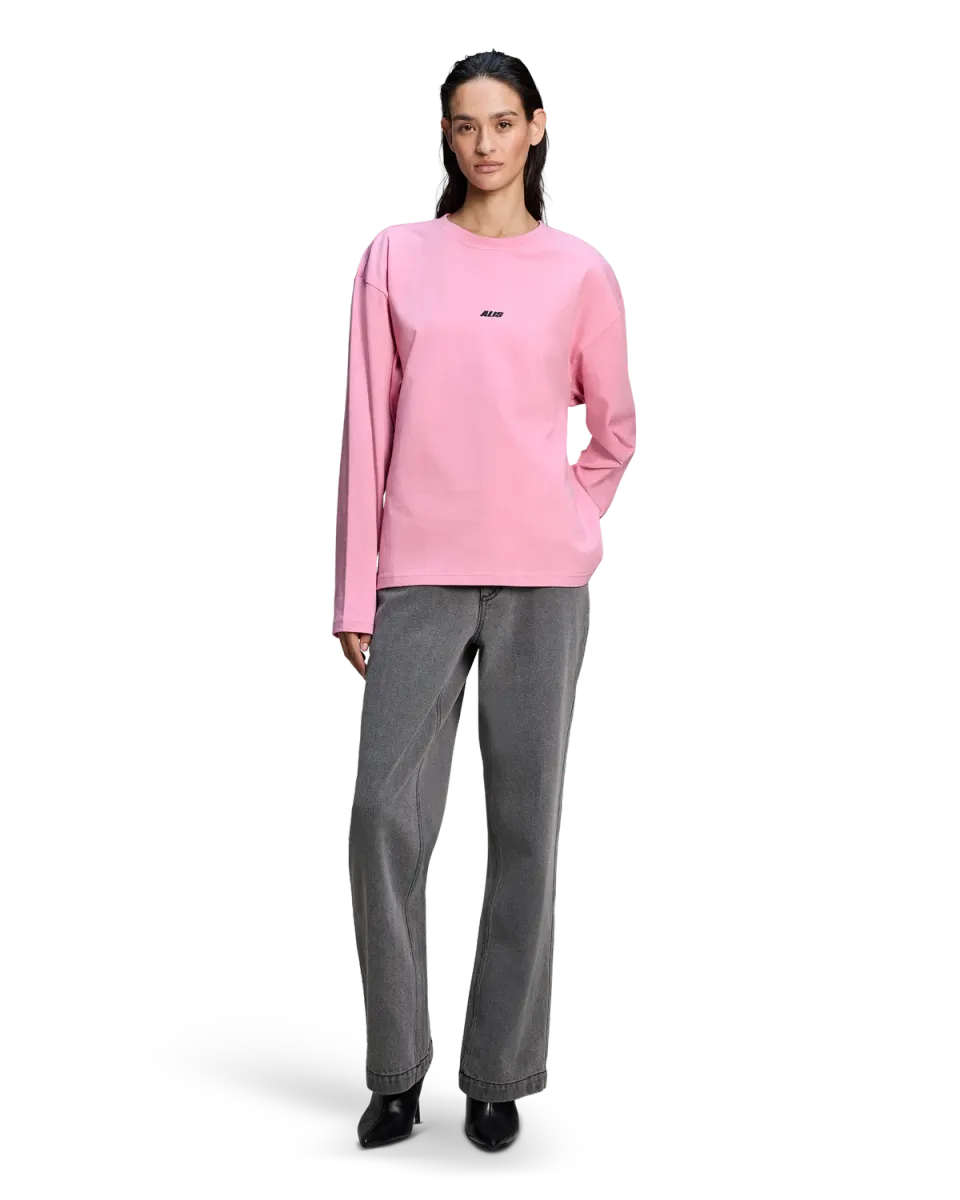 Alis Joshua langærmet t-shirt Pink regular fit