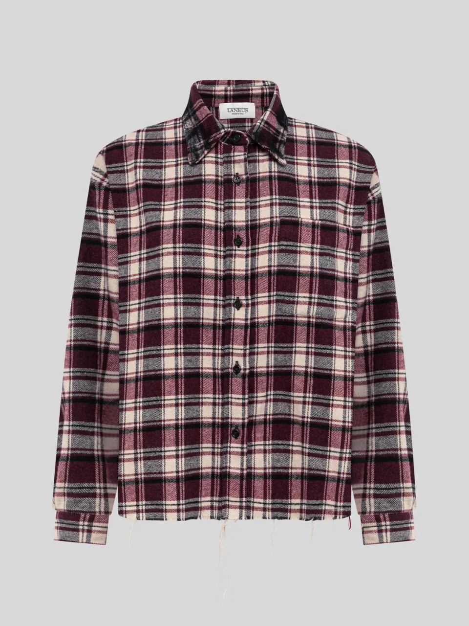 Laneus Oversize Check Flannel skjorte fico tern