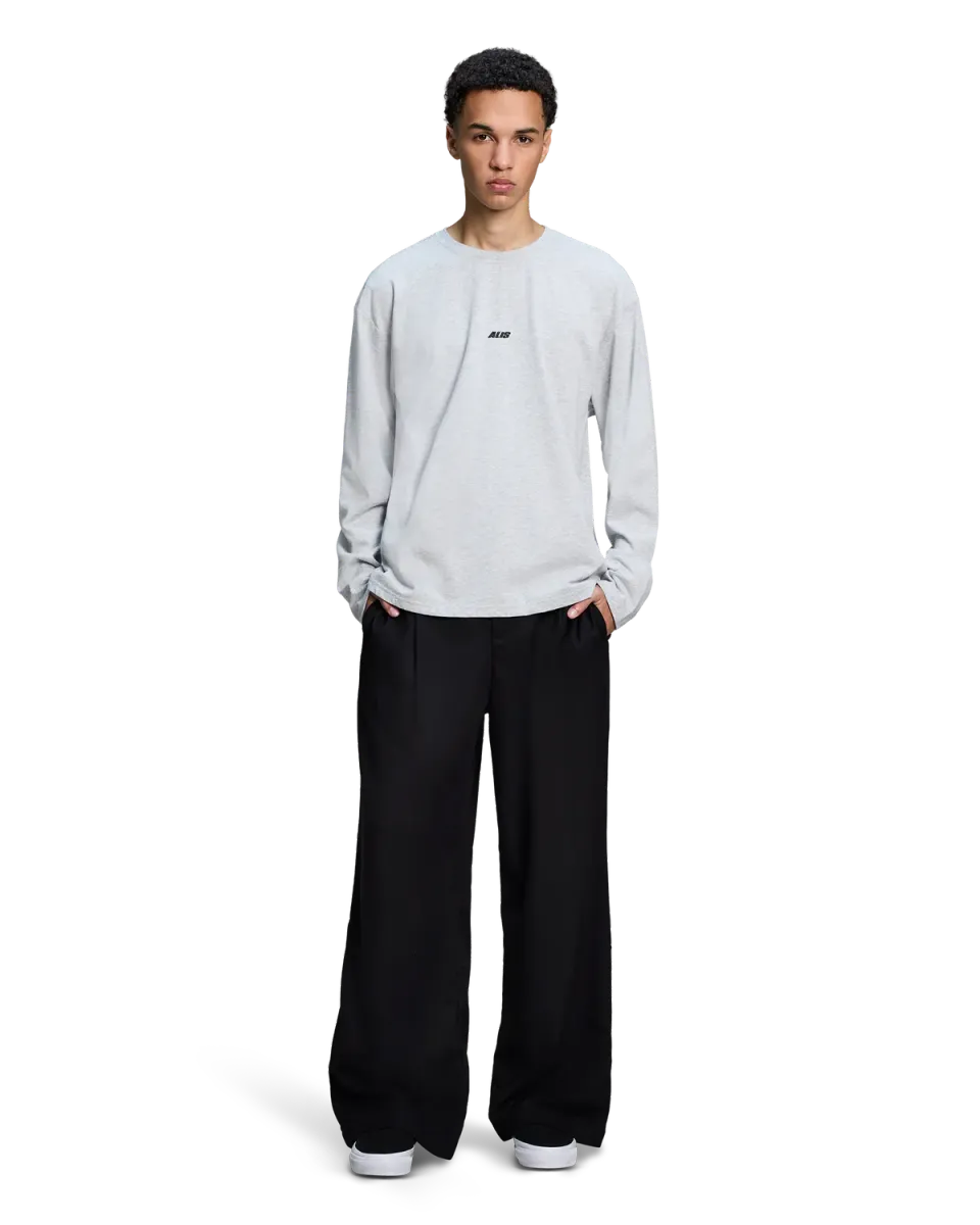 Alis Joshua langærmet t-shirt Grey Melange
