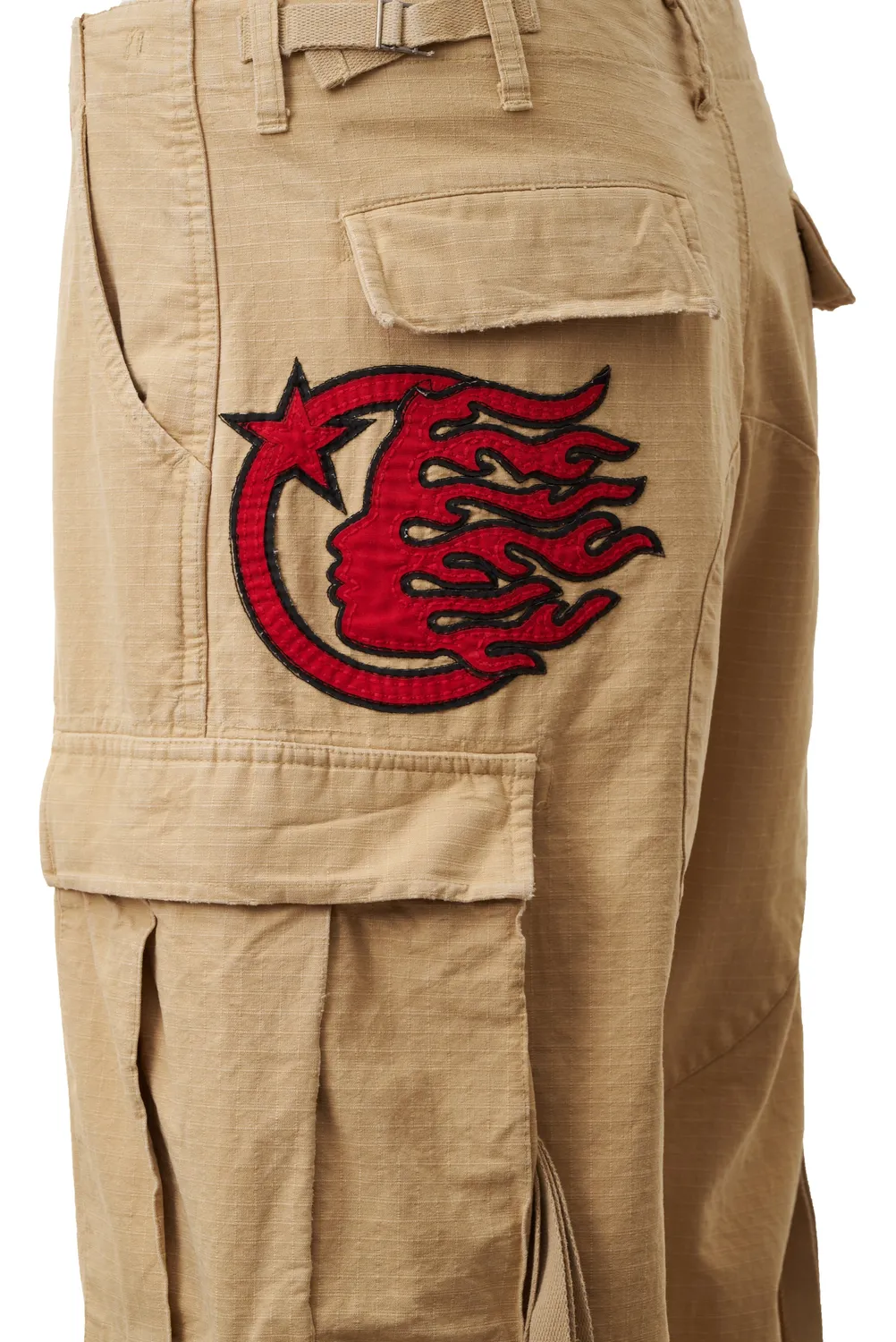 Hellstar Canvas Cargo Pants creme bomuld