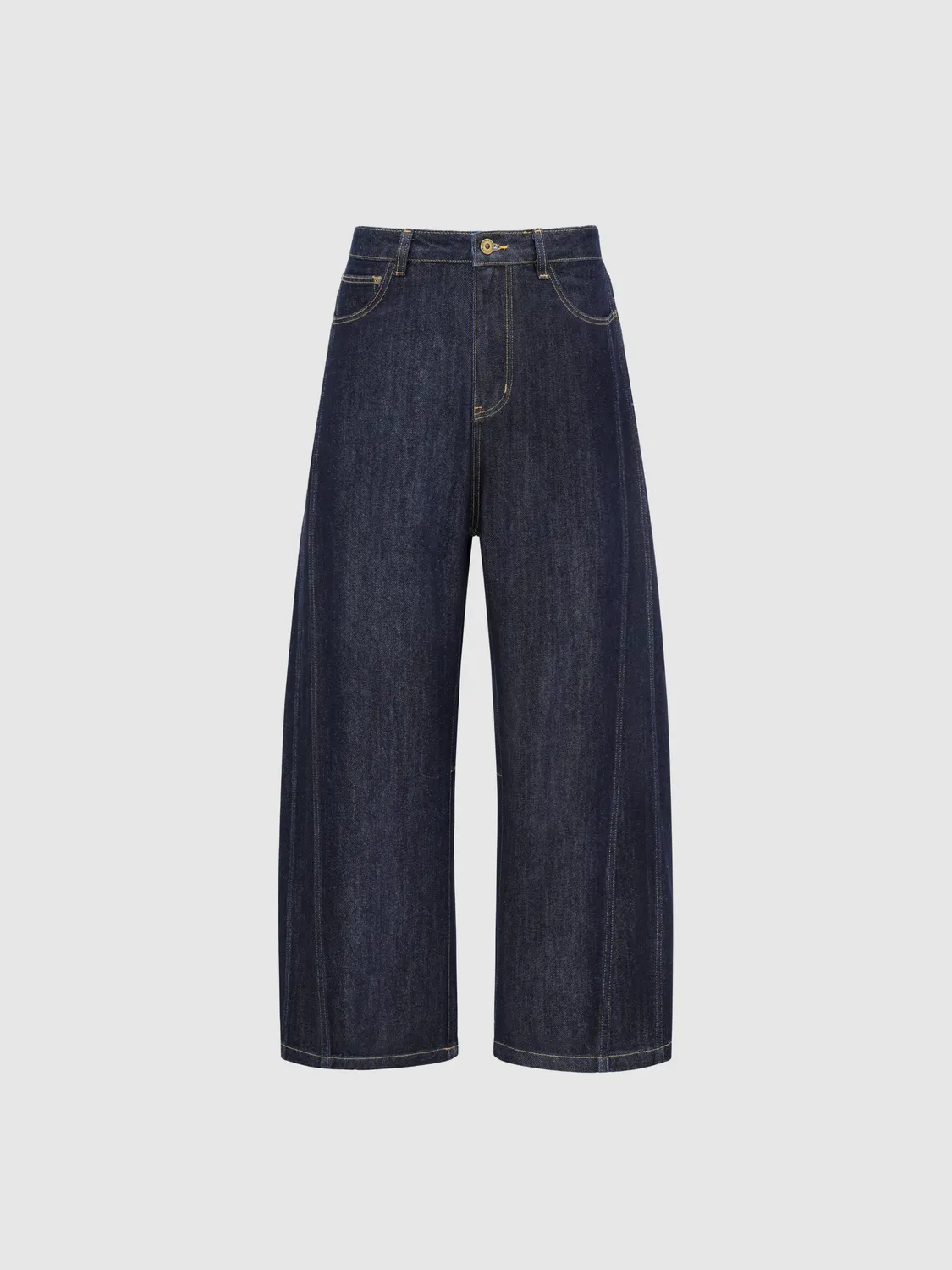 Feng Chen Wang Navy Glitter Denim Pants jeans navy