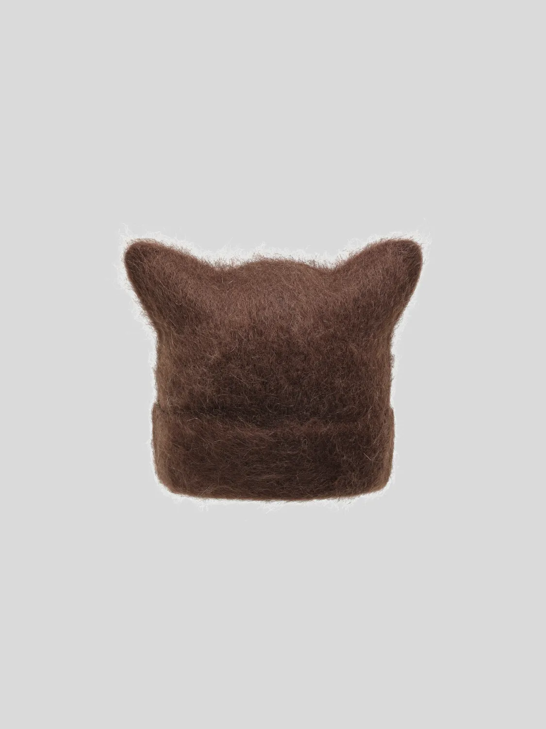 Feng Chen Wang Cat-Ear Beanie hue lysegrå blød