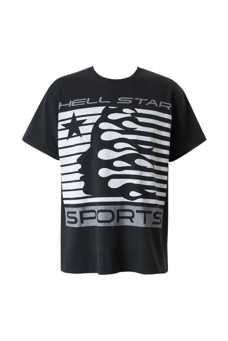Hellstar Flame Tribal Motion t-shirt sort bomuld