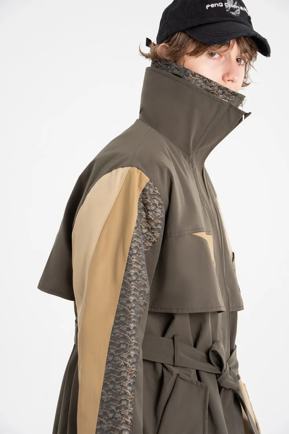 Feng Chen Wang Quilted Panel frakke XS-L quiltet