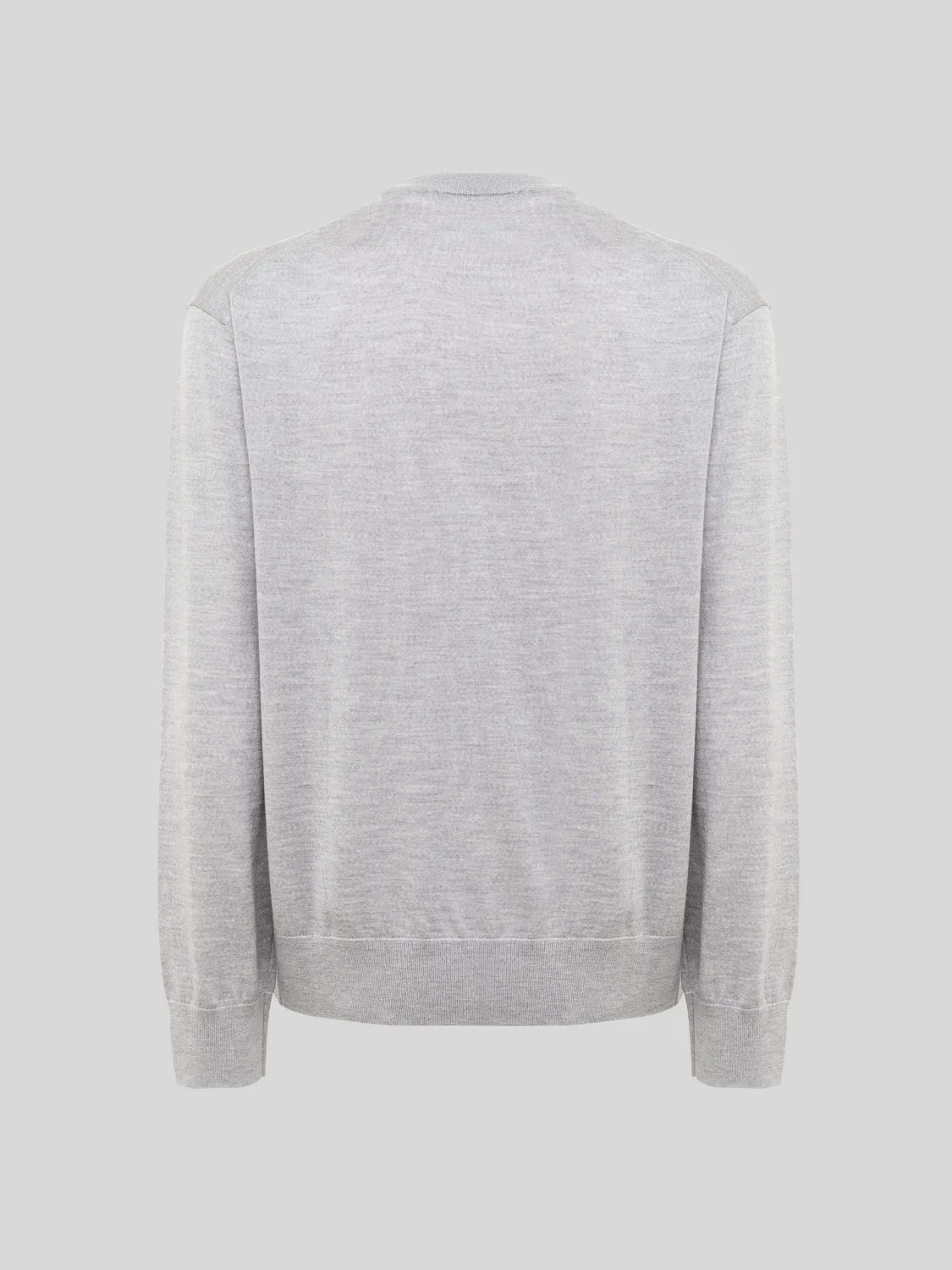 Laneus Merino sweater gråmeleret uld