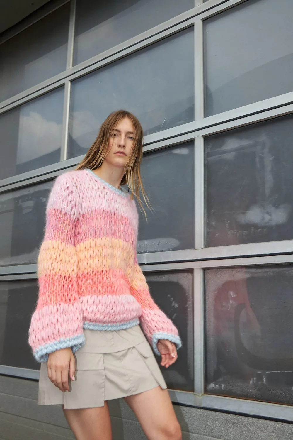 DAWNXDARE PARADISE pullover 319 Pink Sunset mohair