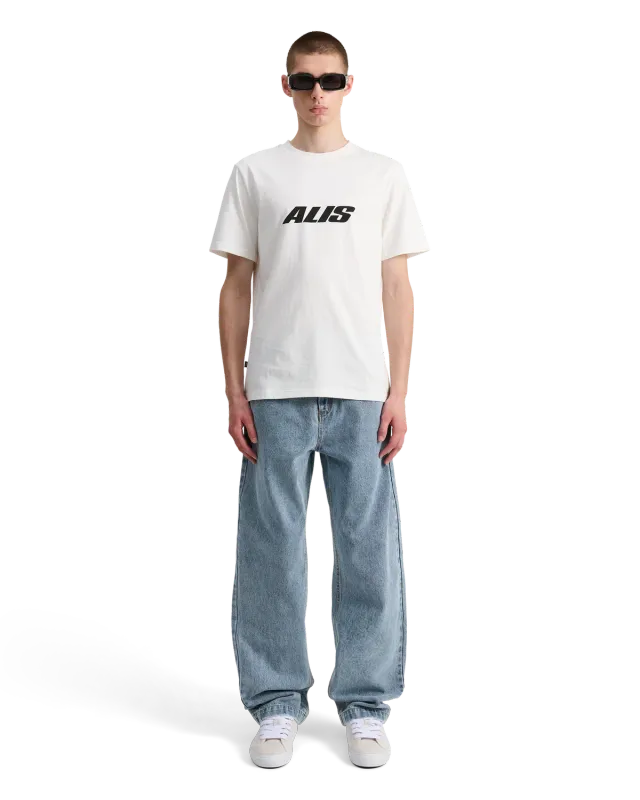 Alis Bam wide fit jeans Washed Light Blue