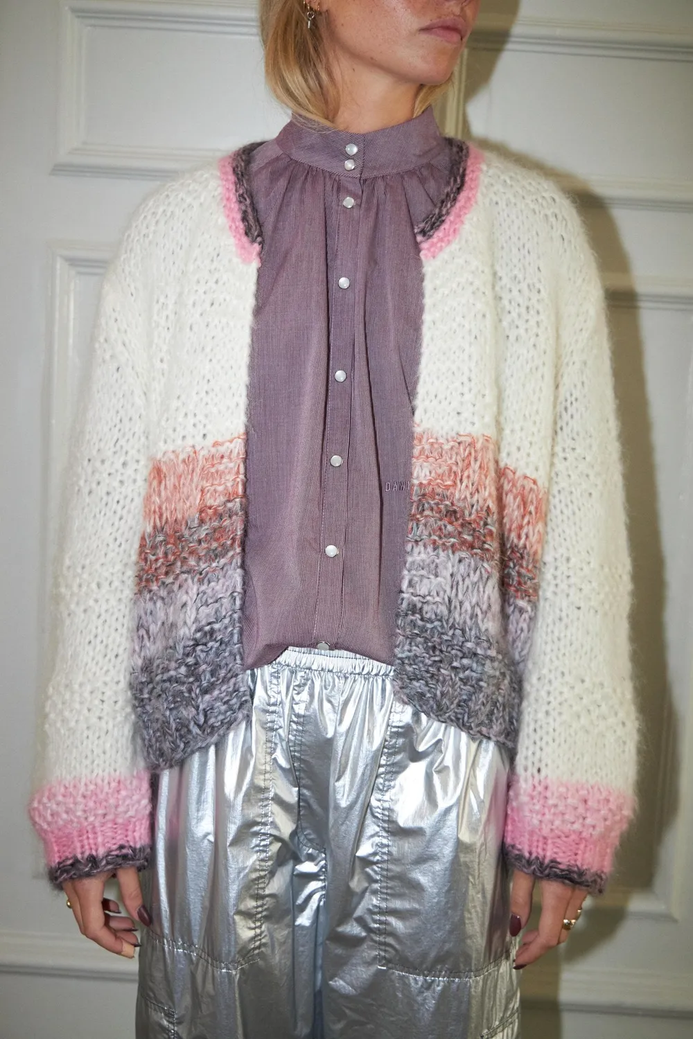 Dawnxdare Gabi Shade cardigan 199 Black Chalk
