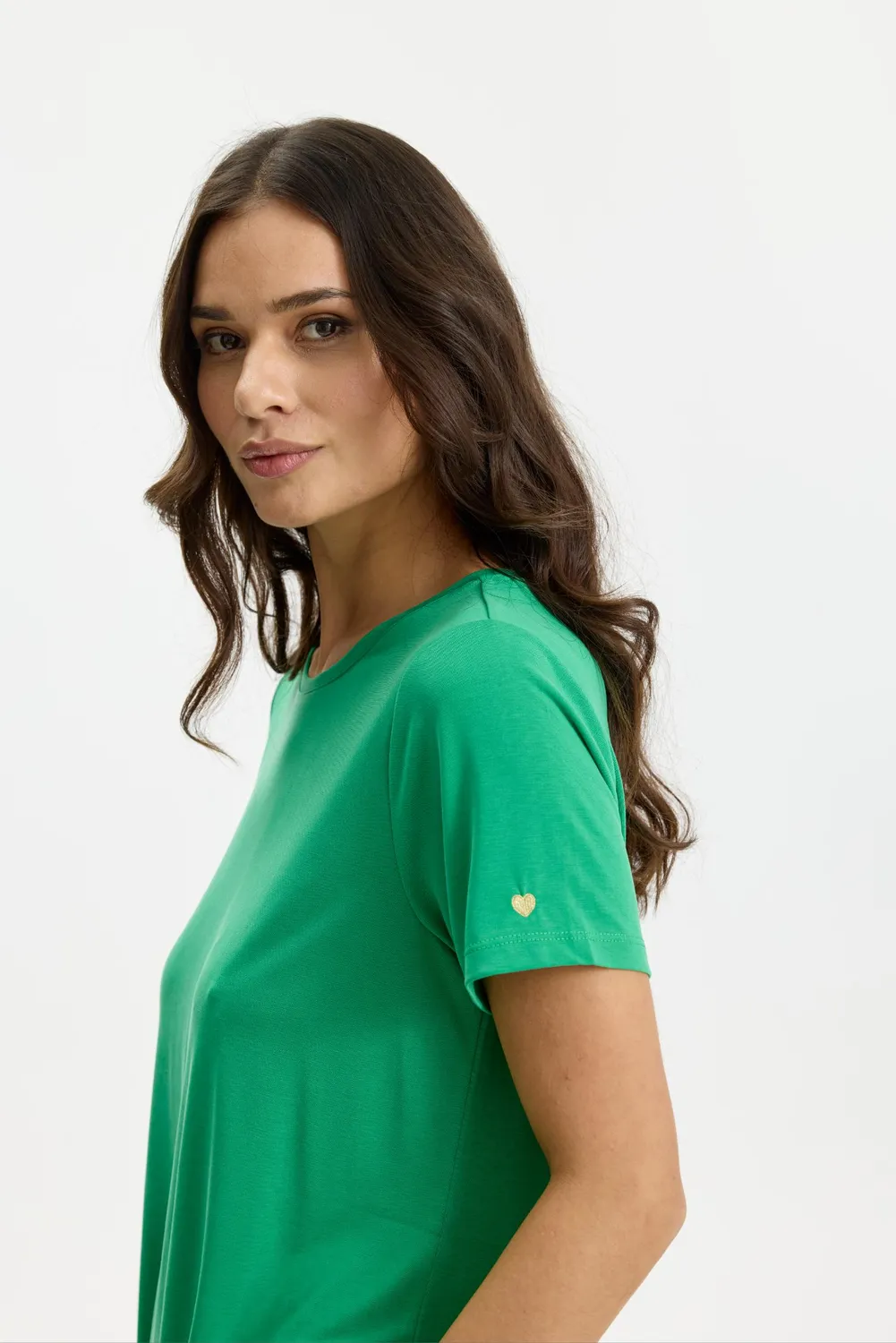 IN FRONT Nina t-shirt rund hals modalblanding