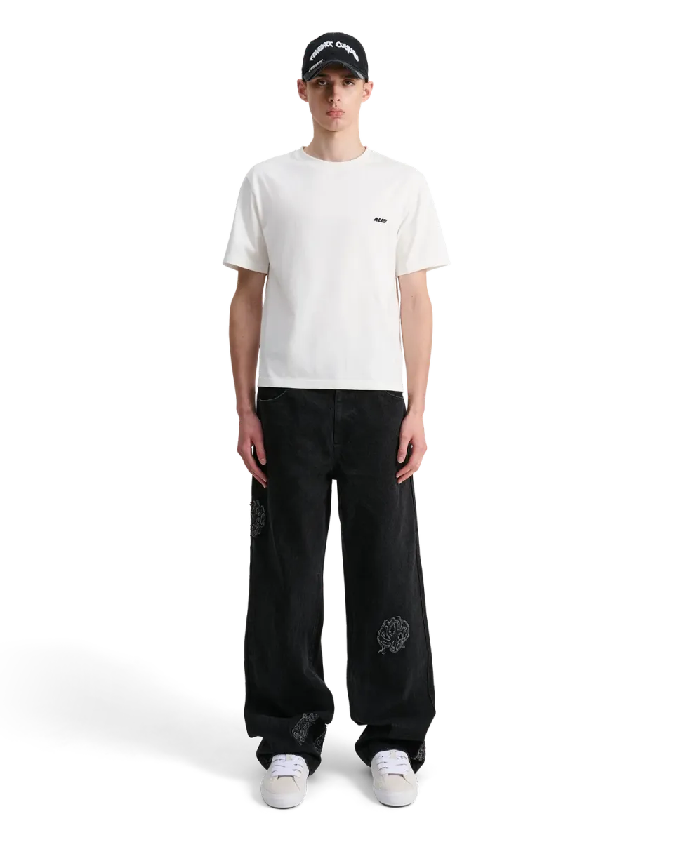 Alis Torey cropped t-shirt hvid bomuld