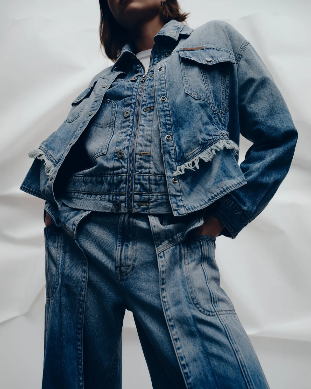 Feng Chen Wang Lee Wide Leg Jeans Lyseblå Kvinder