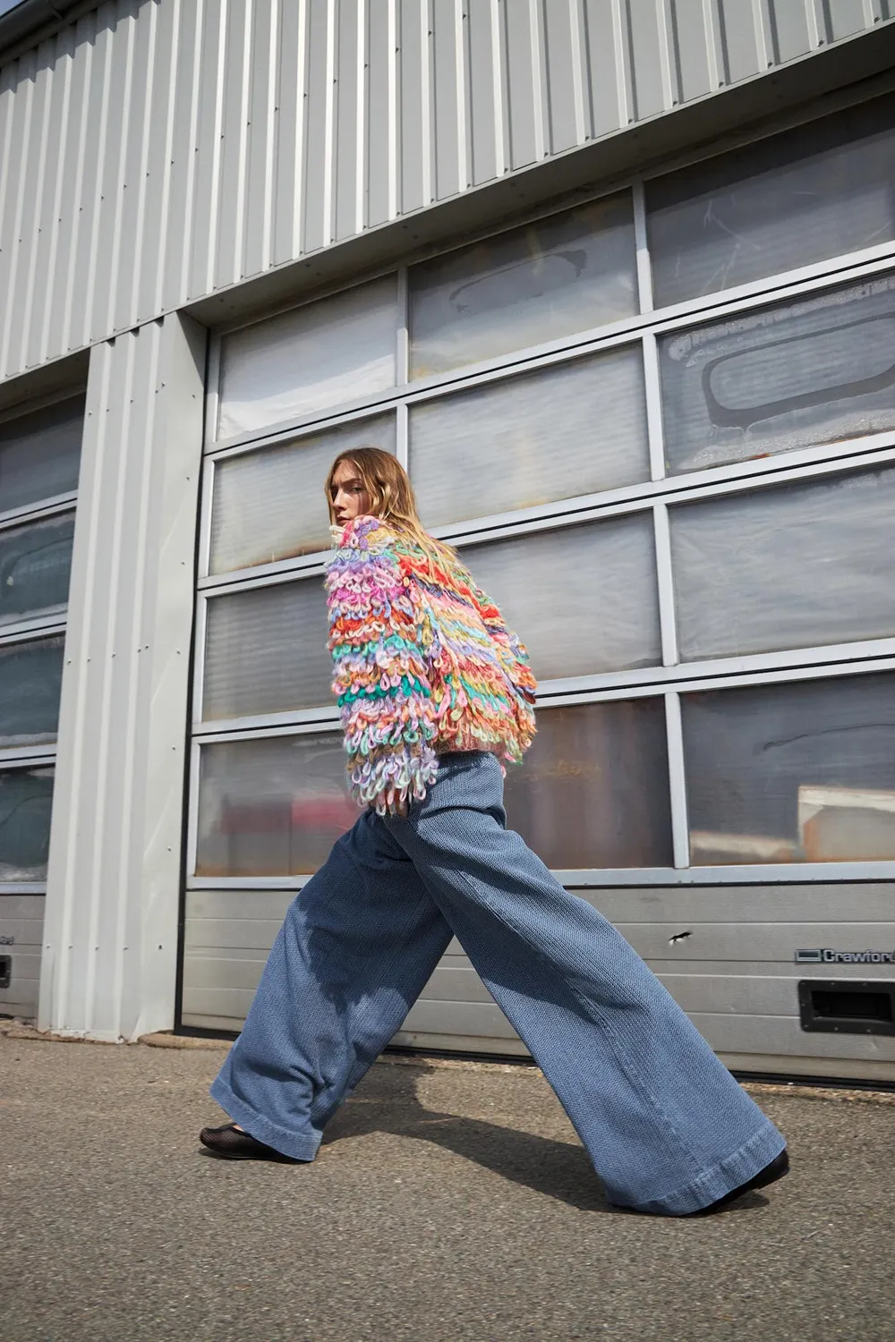 Dawnxdare Fay DS strikjakke 900 multi shaggy