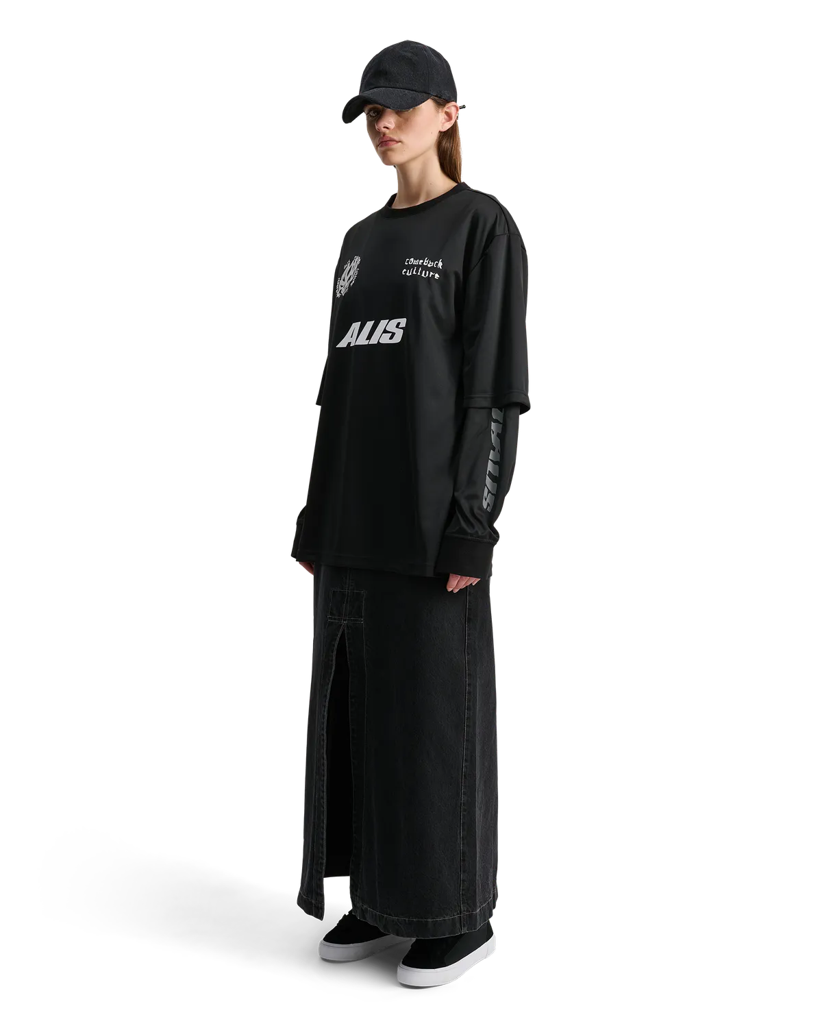 Alis Comeback Club 2-layer jersey sort polyester