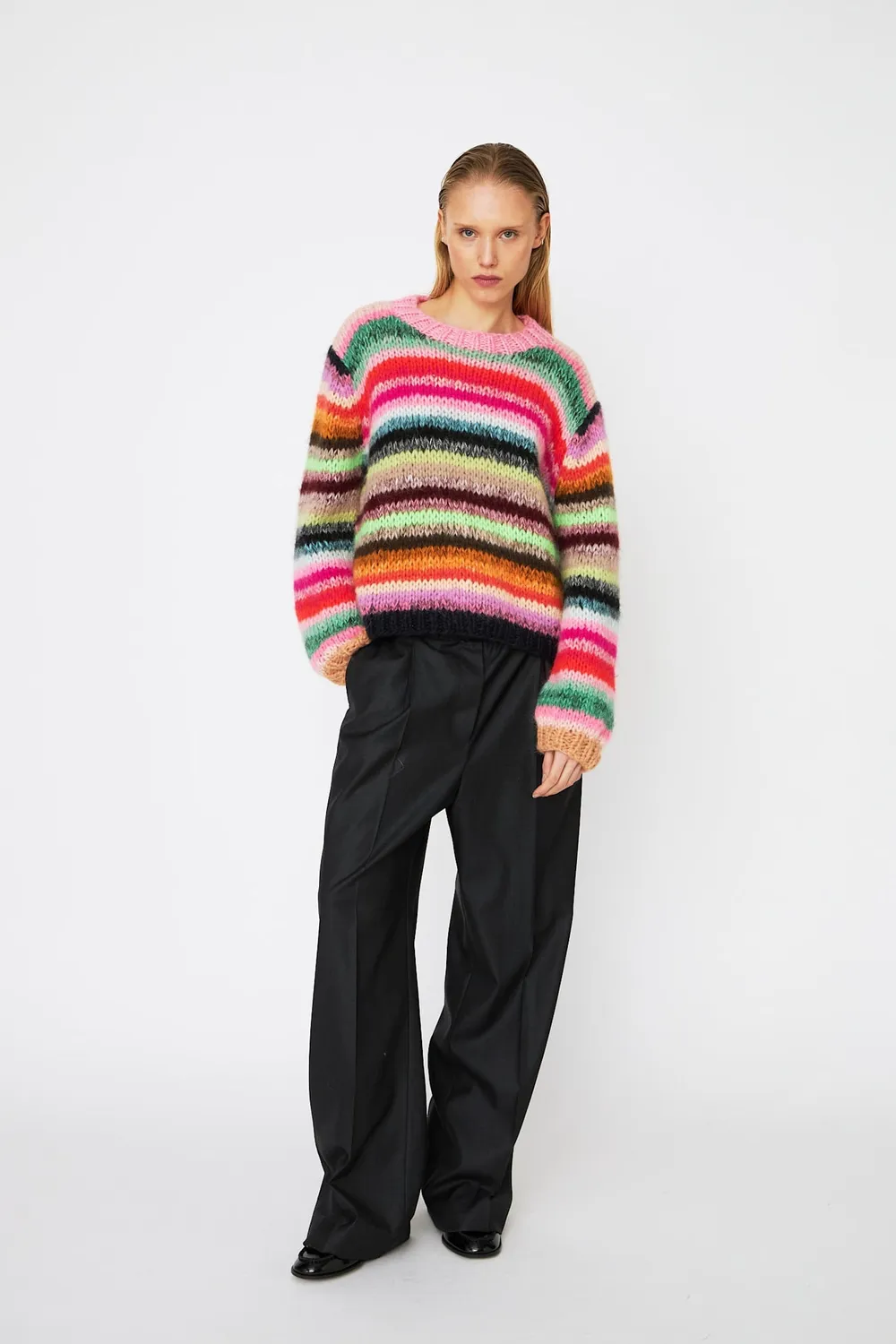 DAWNXDARE Genova 900 Multi pullover vendbar hals mohair