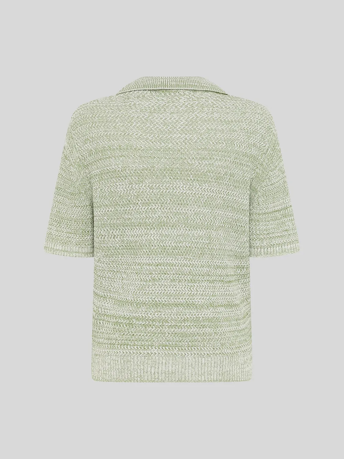 Laneus Knitted Polo strikpolo military green bomuld