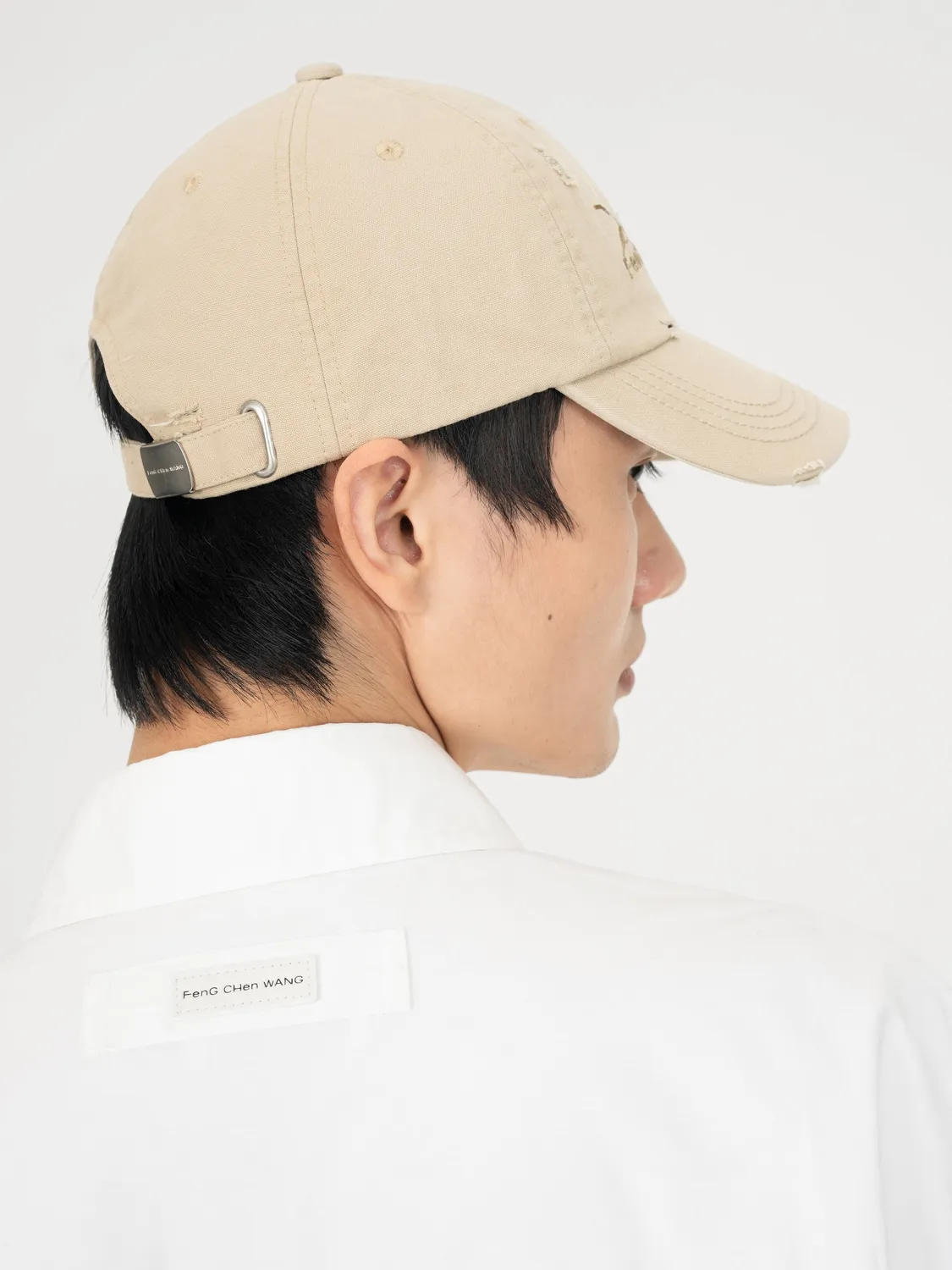 Feng Chen Wang Khaki Bamboo kasket bambusbroderi OS
