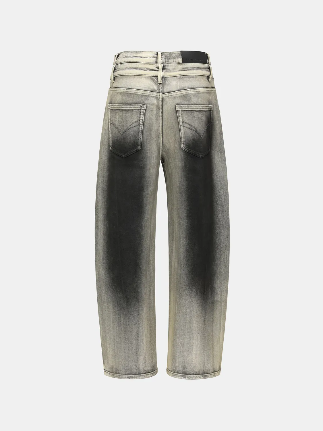 Feng Chen Wang Gradient Denim bukser sort-hvid str XS-XL