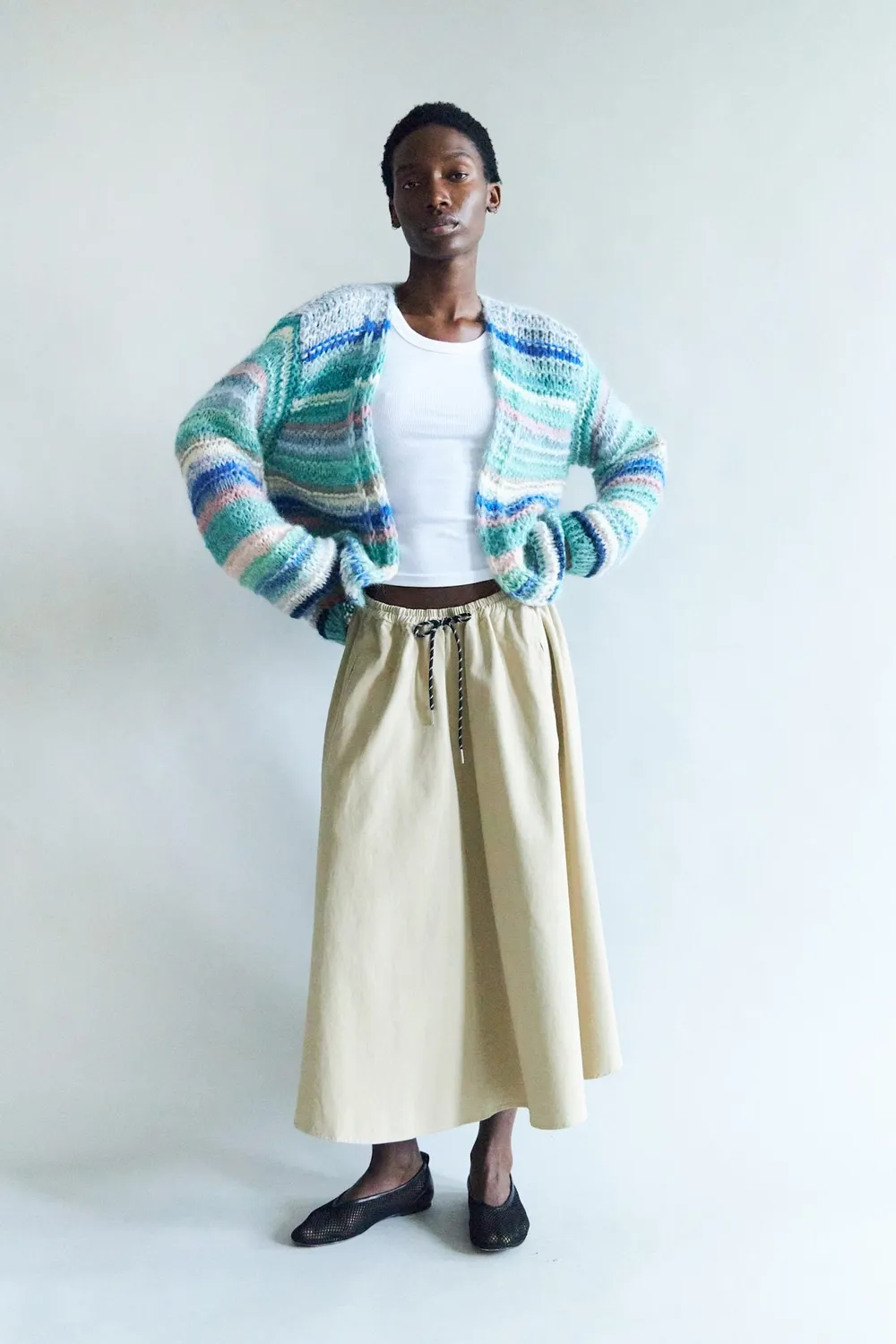 DAWNXDARE Gina 121-262 cardigan blue jade mohair