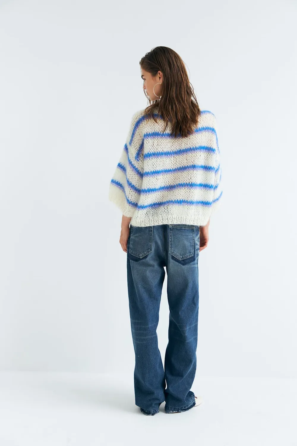 DAWNXDARE Lola Sailor Pullover strikbluse 930 sea broderi