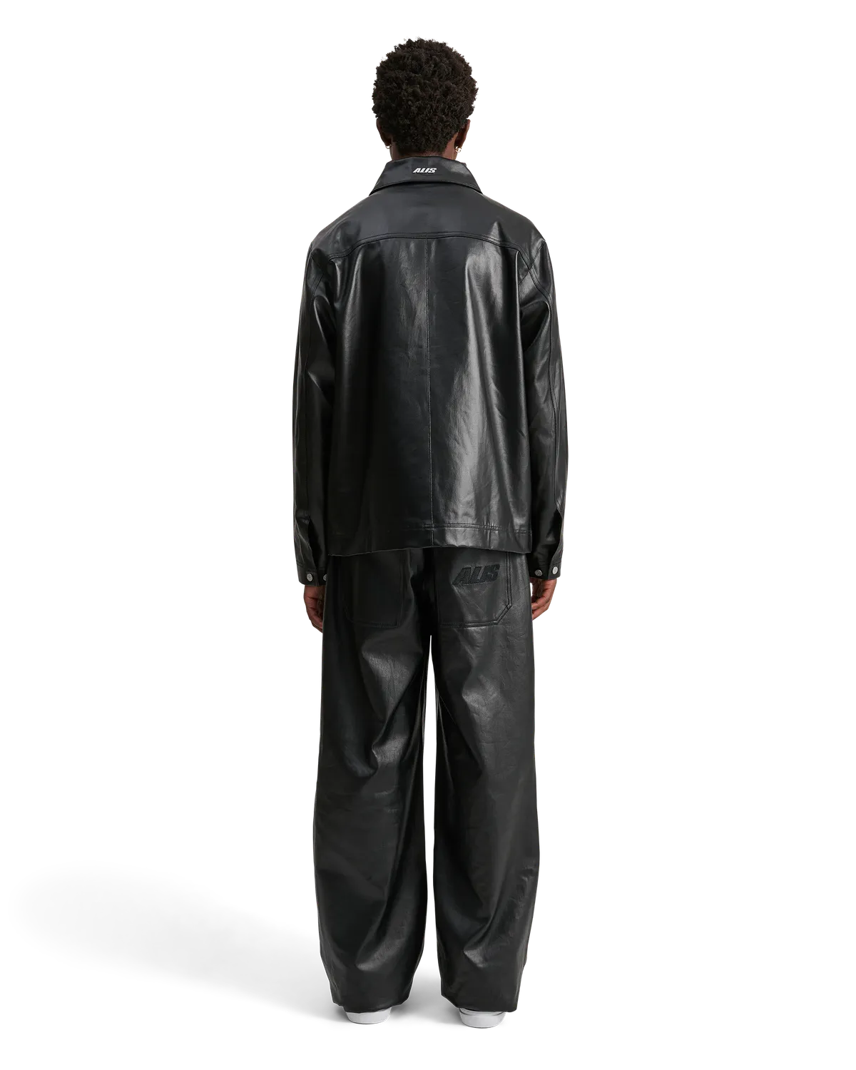 Alis Viren arbejdsjakke glossy black coated