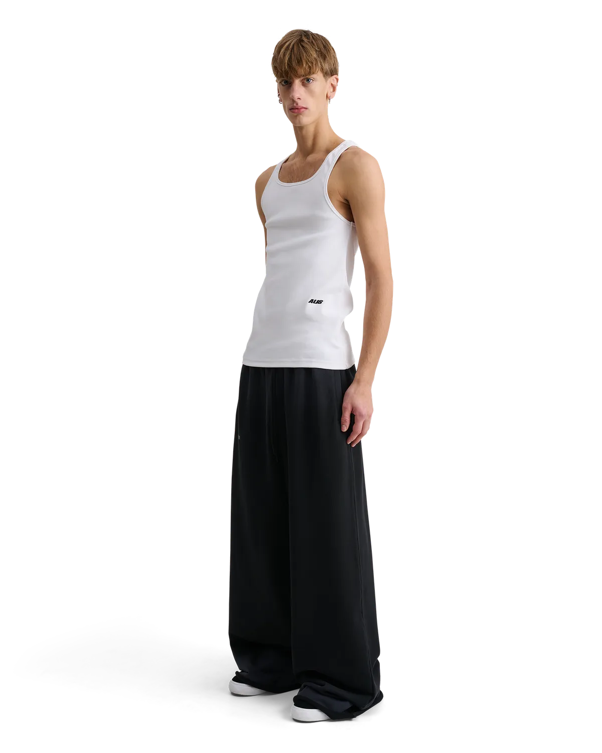 Alis Alas Wide Loose sweatpants faded black bomuld