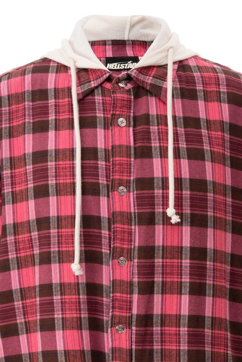 Hellstar Plaid HSSS26BU01 skjorte med hætte multi