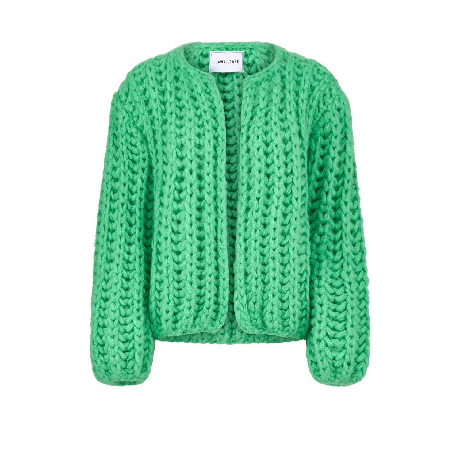 DAWNXDARE Paloma strikcardigan 544 jade chunky