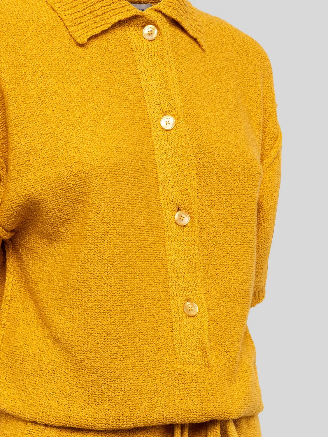Laneus kort jumpsuit cashmere safran