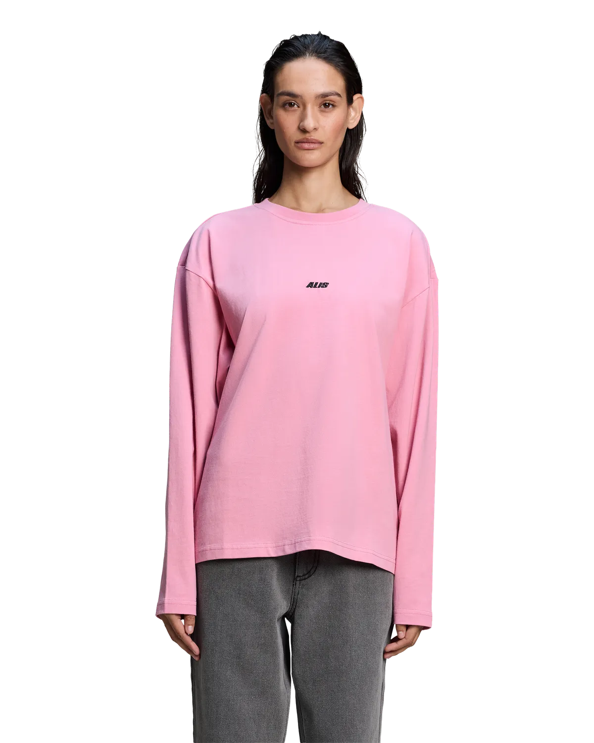 Alis Joshua langærmet t-shirt Pink regular fit