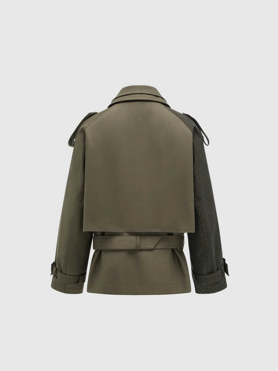 Feng Chen Wang Deconstructed Short trenchcoat bælte dame