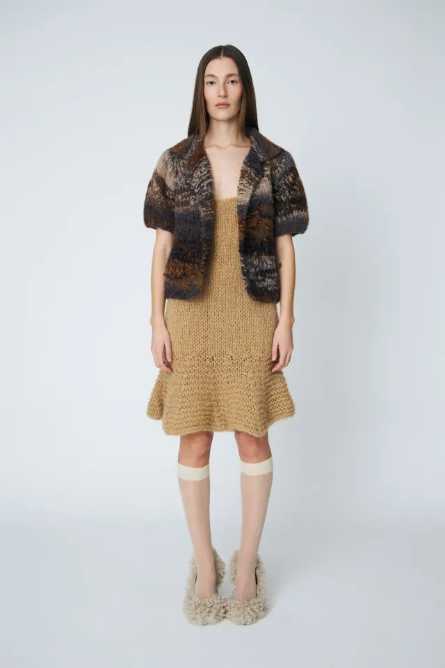 DAWNXDARE MOA 855 cardigan soil alpaka