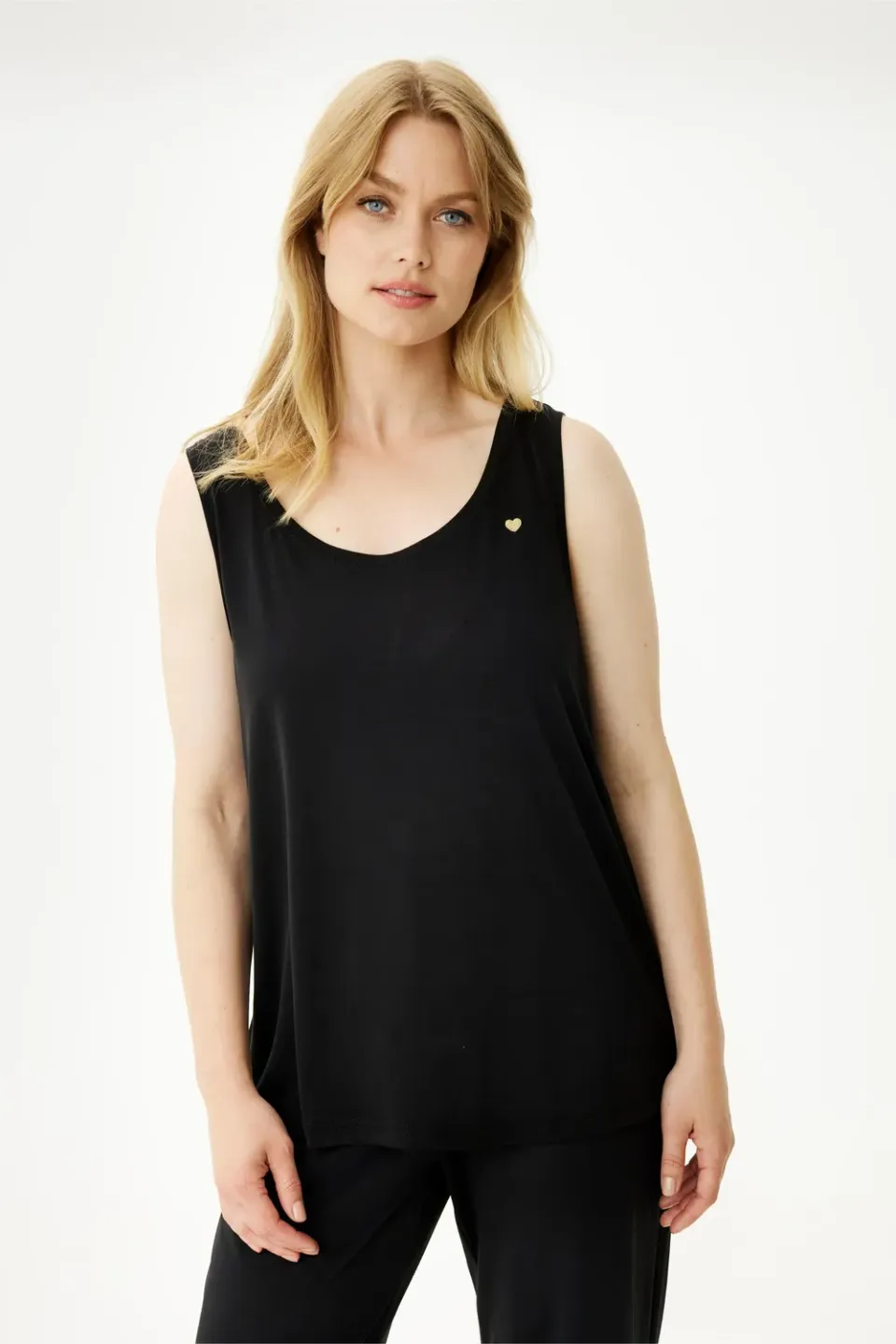 IN FRONT Nina top jersey rund hals
