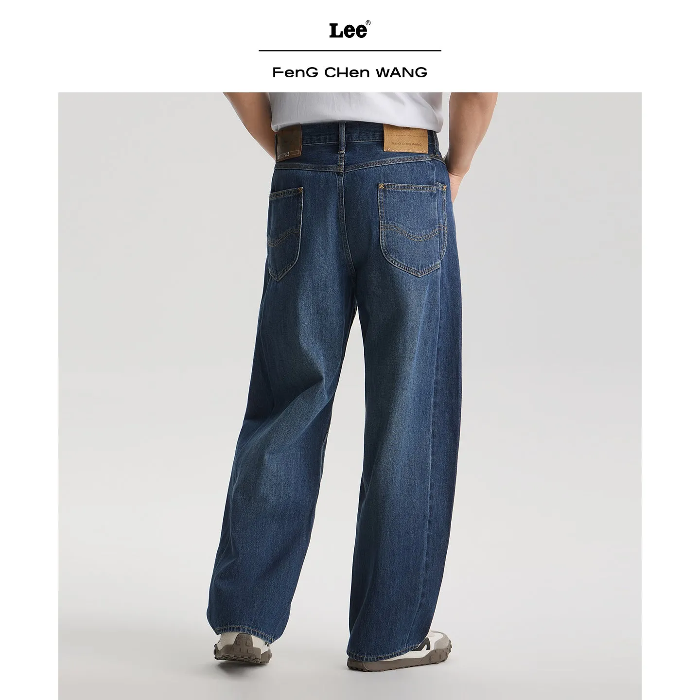 Lee x Feng Chen Wang five-pocket jeans herre blå