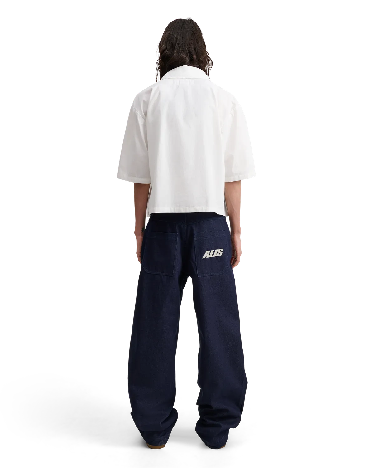 Alis Theotis cropped skjorte off white bomuld