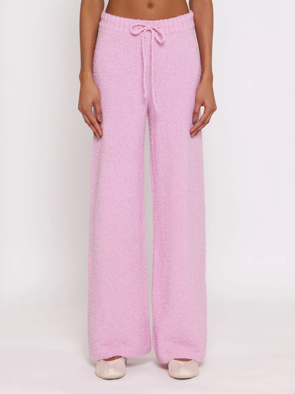 Laneus Soft Textured Yarn bukser rosa uld