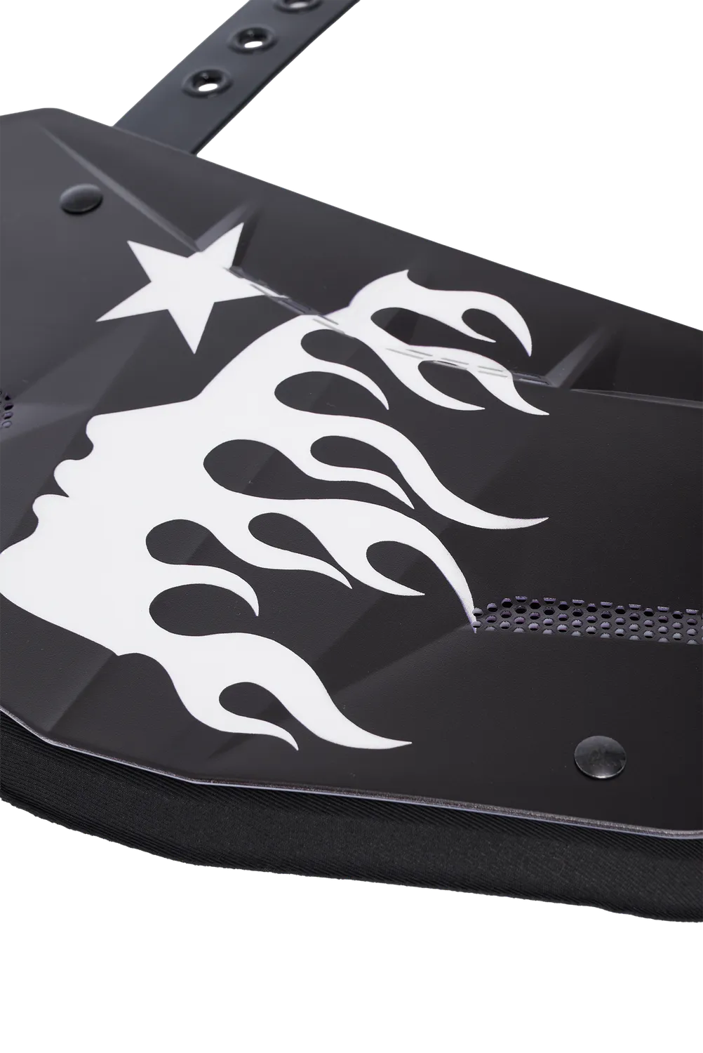 Hellstar Backplate rygplade voksen sort – mesh
