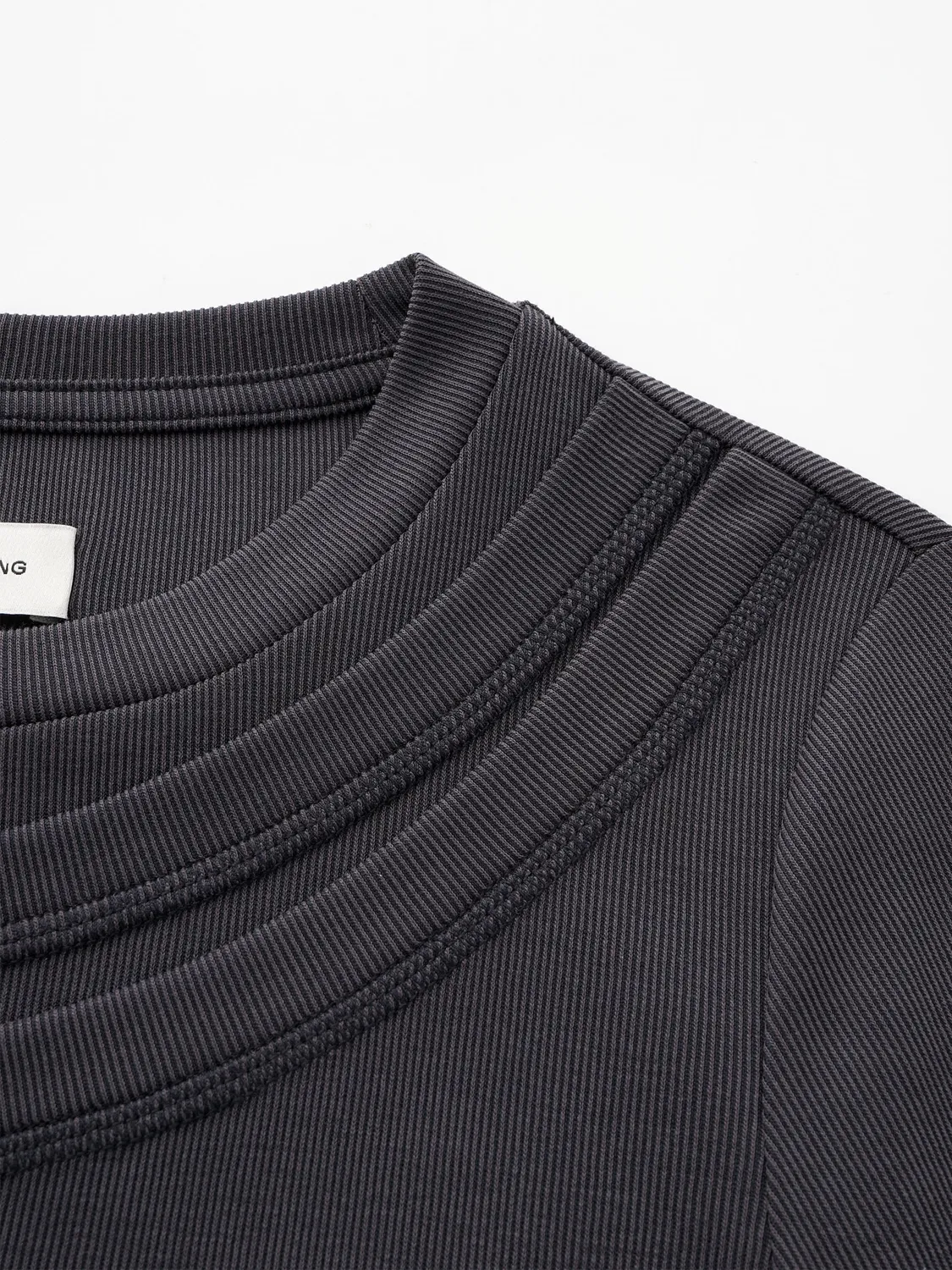 Feng Chen Wang 2-in-1 base layer top mørkegrå slim-fit
