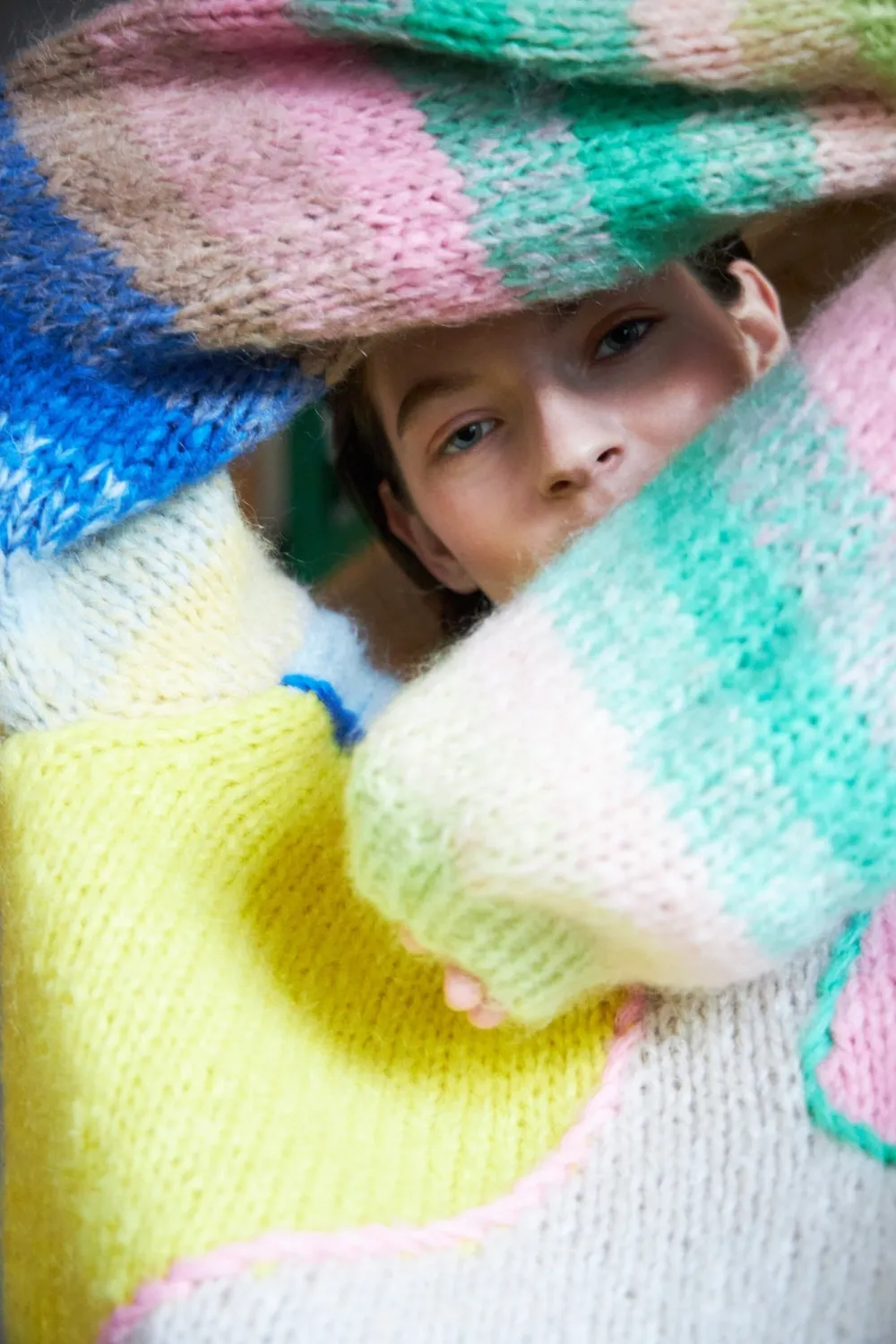 DAWNXDARE Genova Intarsia 900 Multi pullover mohair
