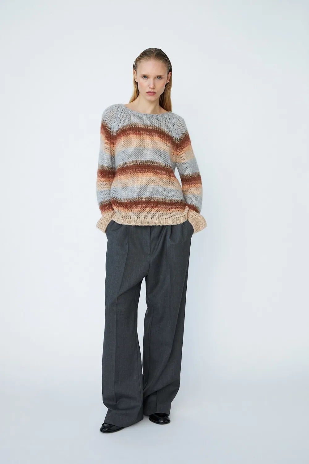 DAWNXDARE Barcelona 910 striktrøje natural shade beige