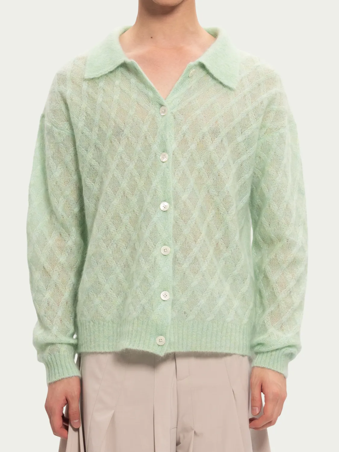 Feng Chen Wang Knited Cardigan strikcardigan S løs
