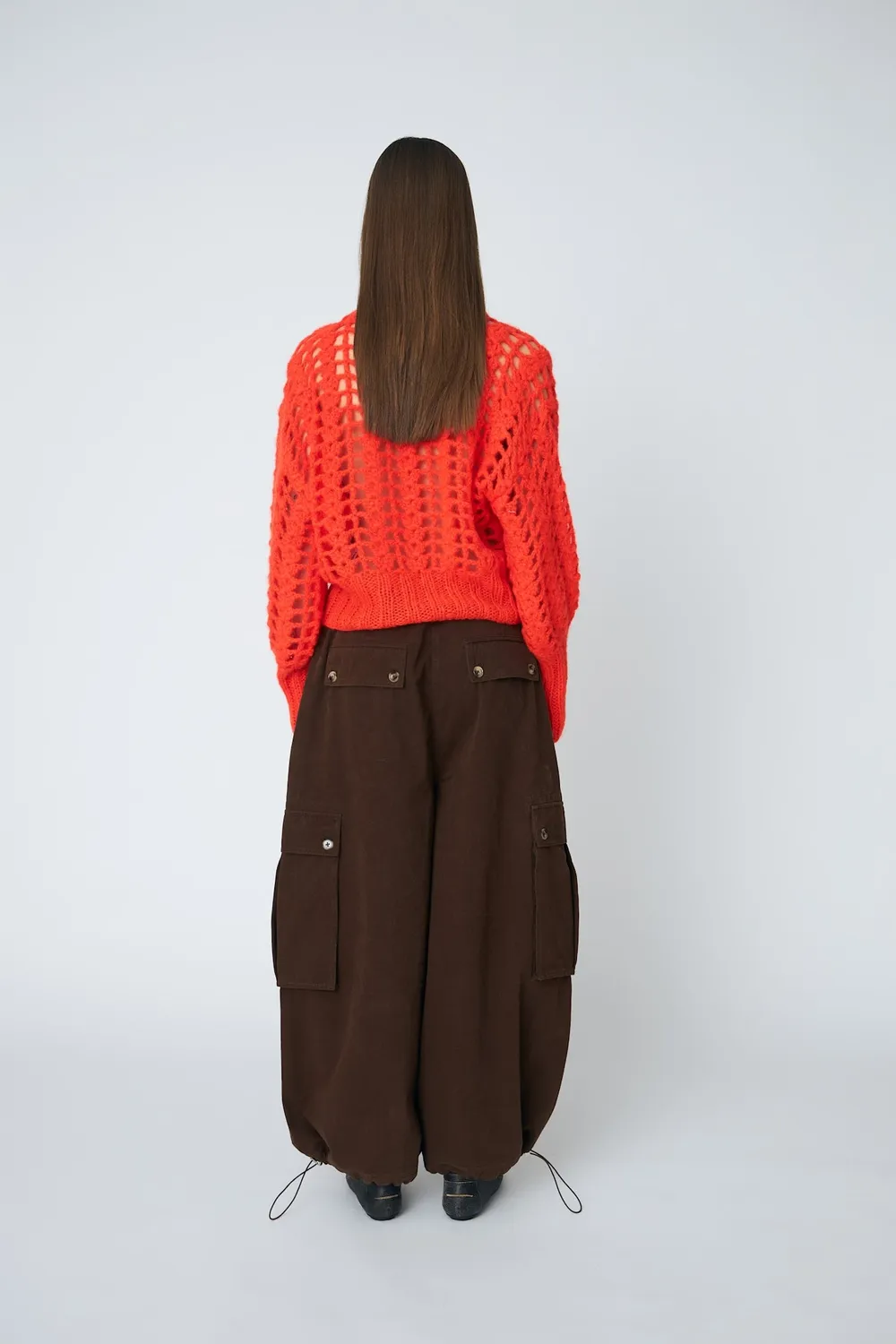 DAWNXDARE Erica Crochet pullover 335 chili mohair