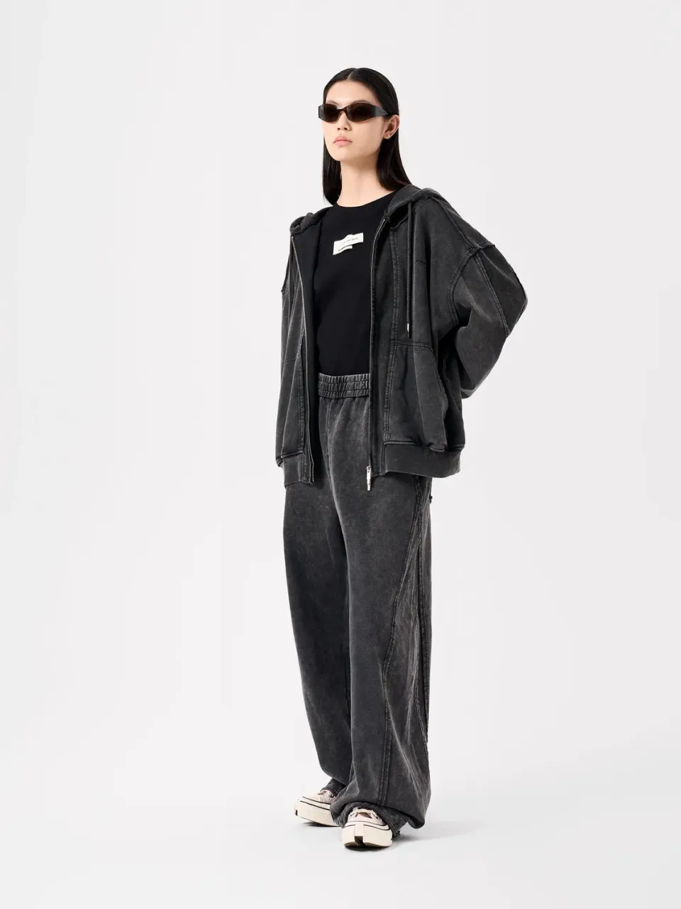 Feng Chen Wang Tie-Dye sweatpants patchwork vasket