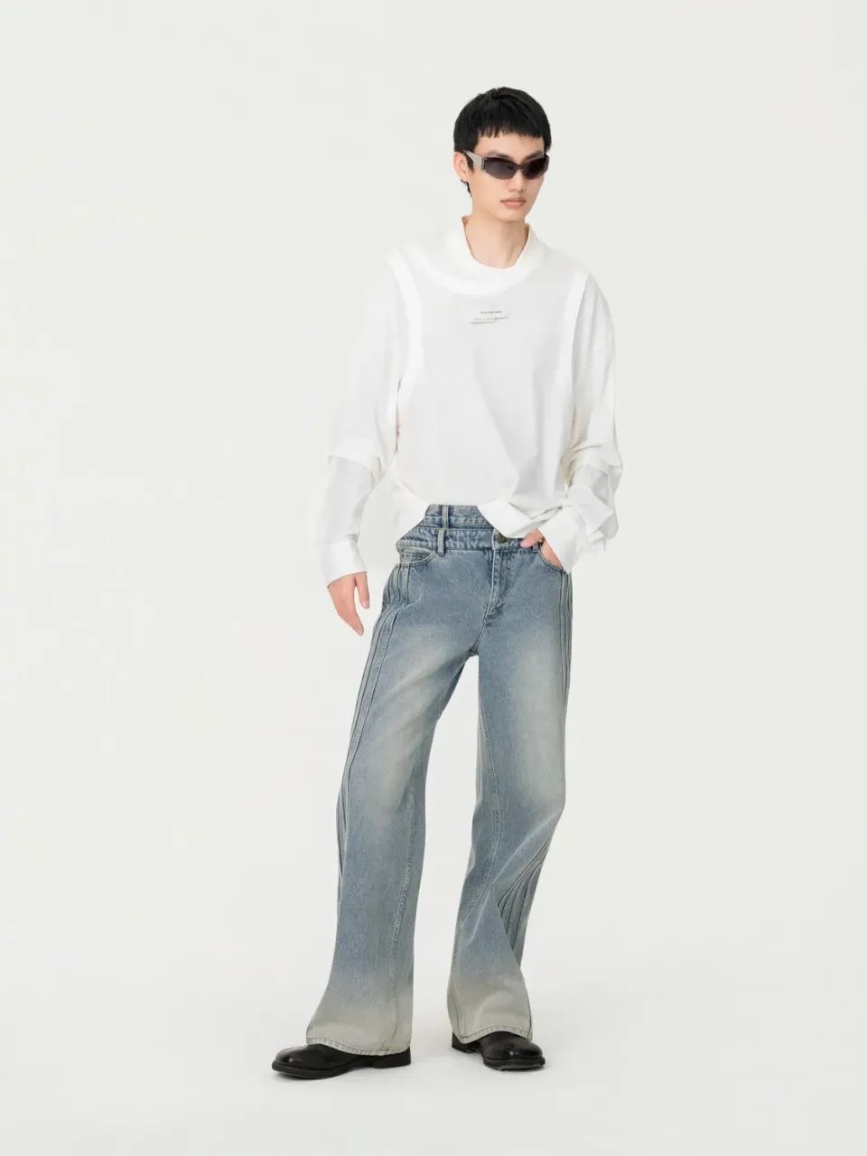 Feng Chen Wang 2 in 1 Long Sleeve t-shirt lagdelt
