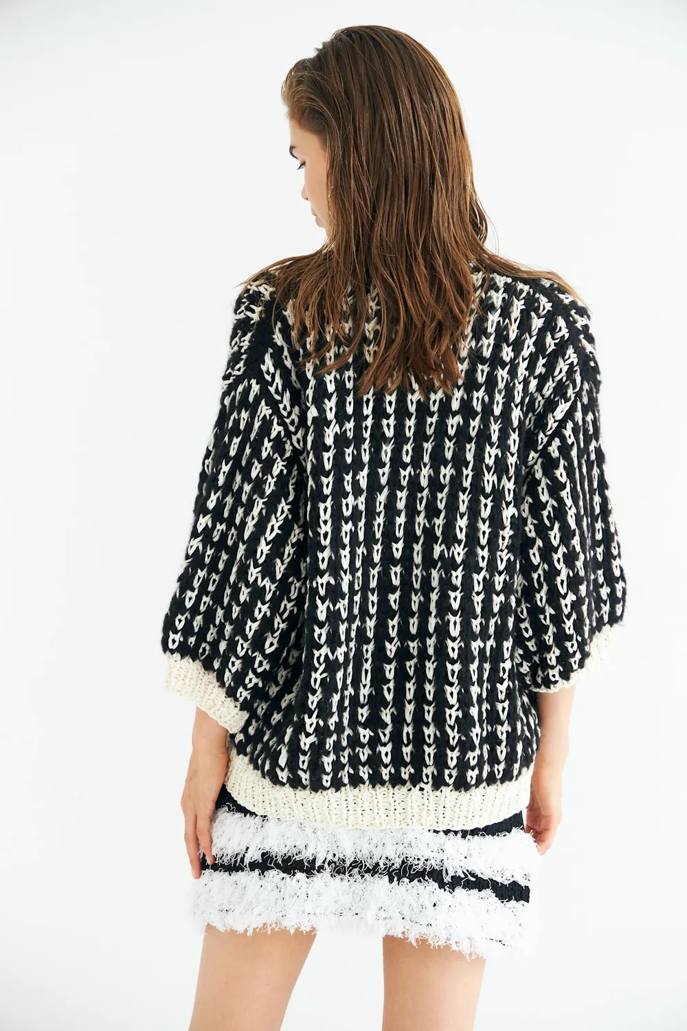 DAWNXDARE ANNIE cardigan 199 black økologisk bomuld