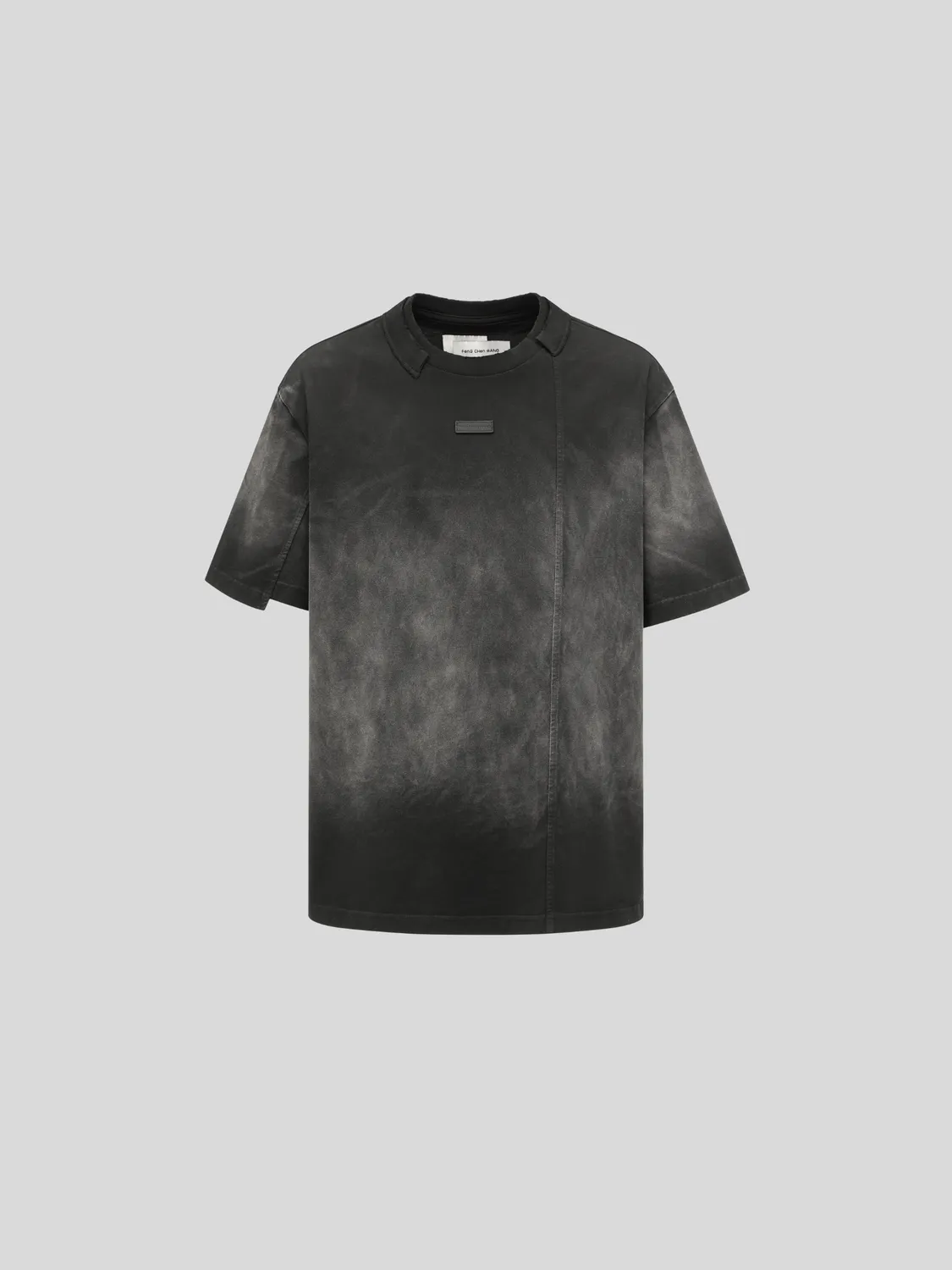 Feng Chen Wang Grey Gradient t-shirt relaxed lædermærke