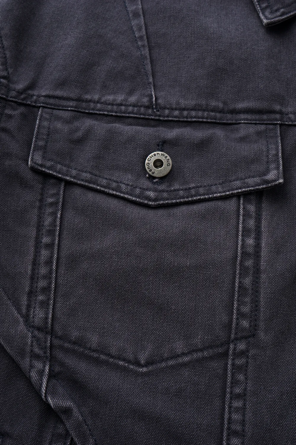 Feng Chen Wang Washed Pleated denimjakke vasket