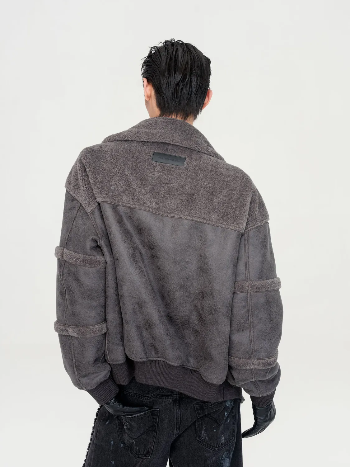 Feng Chen Wang Reversible Shearling jakke vendbar M