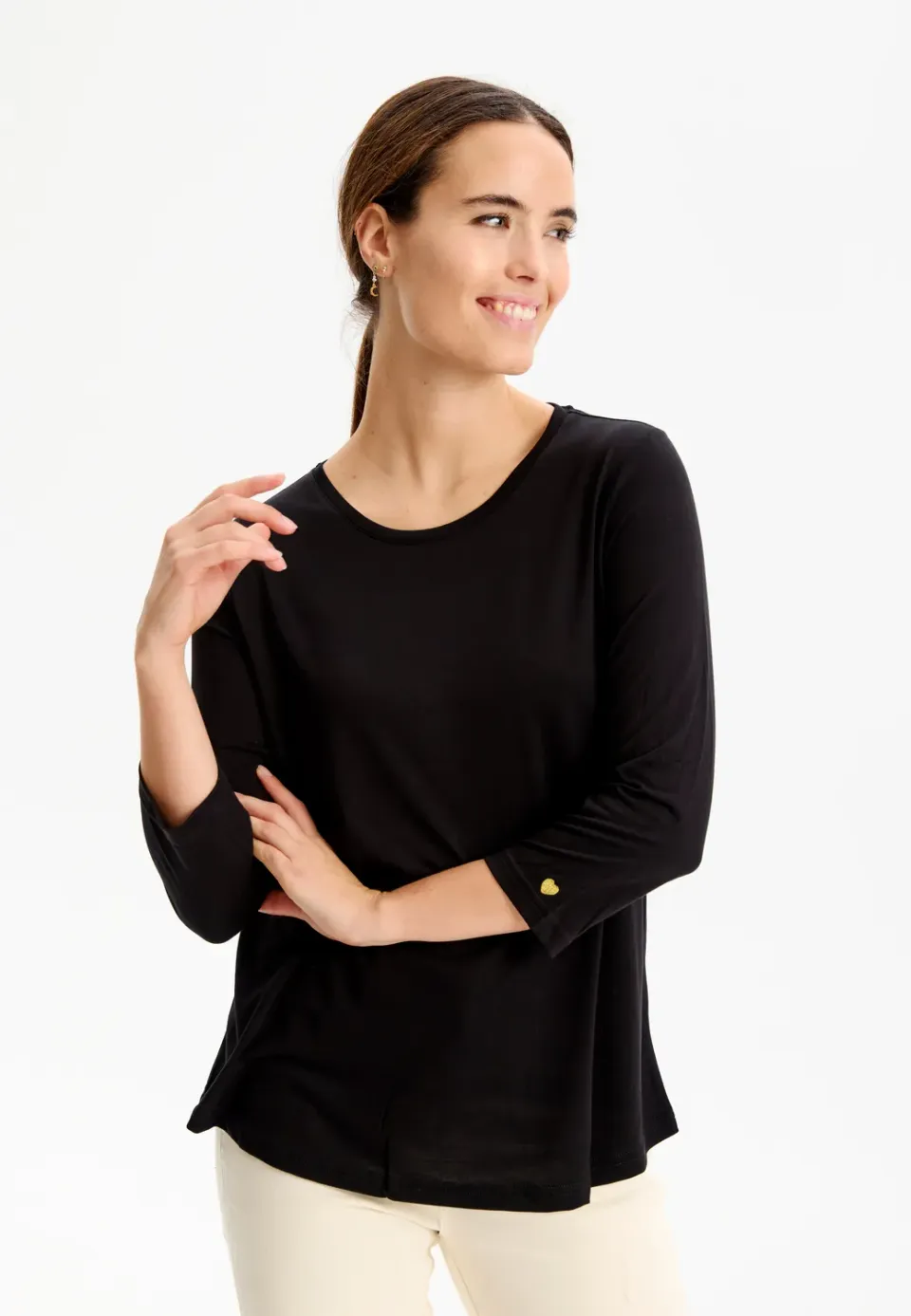 IN FRONT Nina t-shirt 3/4 ærmer modal